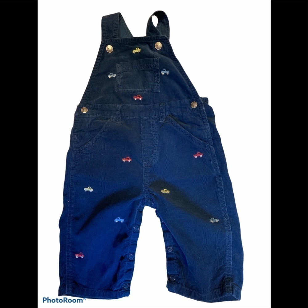 Gymboree Overall in 6-12 Months Navy with Cars
